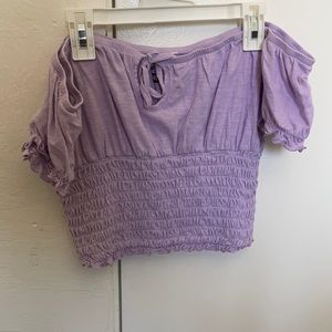 Purple off the shoulders